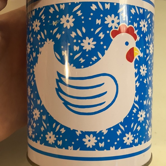 Set 2 vtg made Taiwan duck/rooster tin canisters - Picture 5 of 8